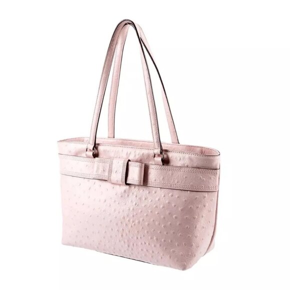 Kate Spade NY Valencia Road Ostrich Leather Tote Bag - Picture 1 of 15